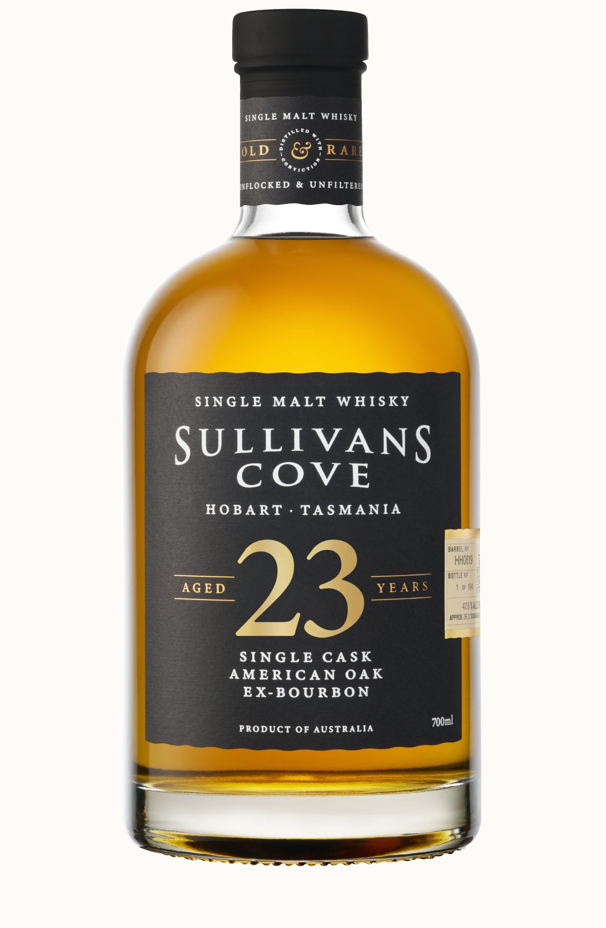 23 Year Old American Oak Ex-Bourbon (HH0619) – Sullivans Cove Whisky
