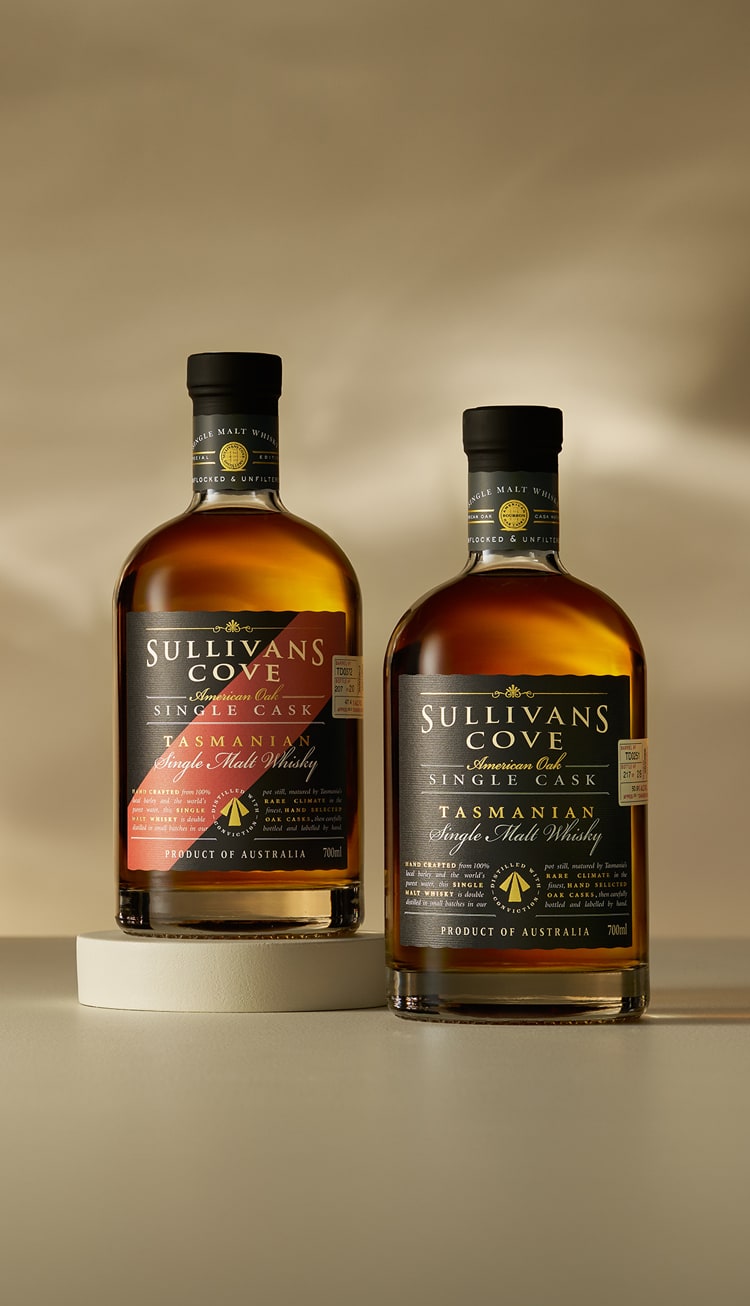 Two bottles of American Oak Whisky