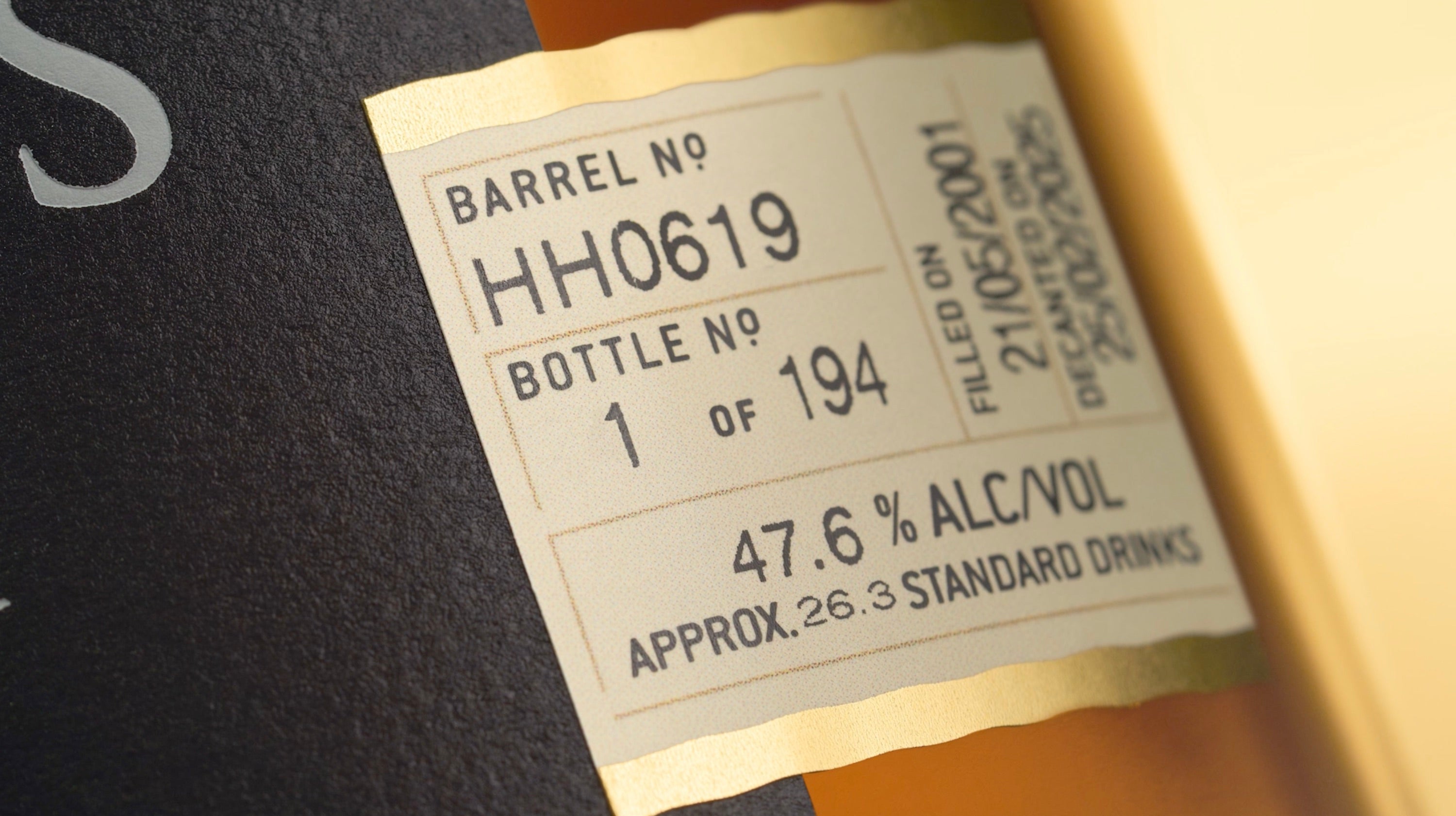 23 Year Old American Oak Ex-Bourbon (HH0619) – Sullivans Cove Whisky